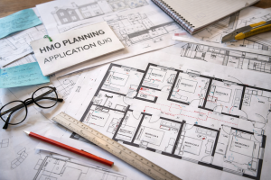 house in multiple occupation UK shared kitchen and living space with tenants