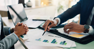 Property investor analysing UK real estate opportunities and market data