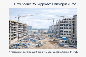 residential property development construction site UK