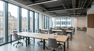 Office to residential conversion layout and daylight planning