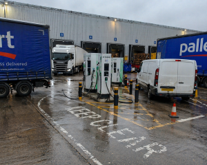 Poorly placed EV chargers blocking warehouse loading and vehicle movement