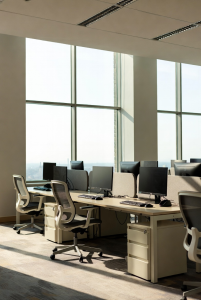 Alt text: Empty office space due to reduced demand