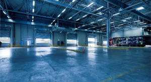 Warehouse yard with efficient access and circulation showing strong industrial fundamentals
