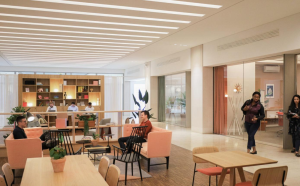 Converted large town-centre unit into workspace or leisure use showing adaptive reuse potential